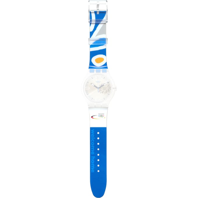 Swatch Plastic - X-Large - SUD ASUDK106J SUDK106J NOC Athens 2004 Germany Horlogeband