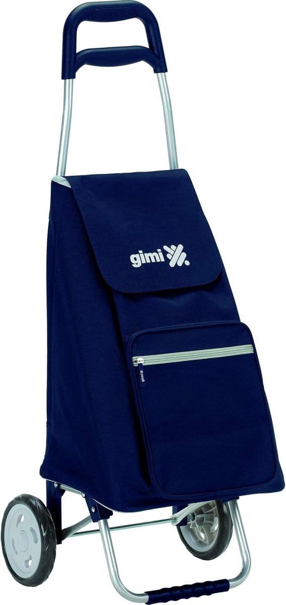 Boodschappentrolley - Winkelwagen - Boodschappen doen - Stevig stalen frame - 45 liter - Blauw