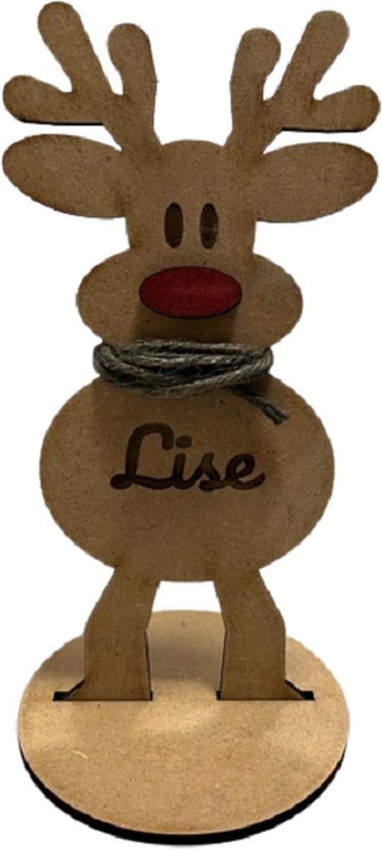 Rendier decoratie kerst - te personaliseren