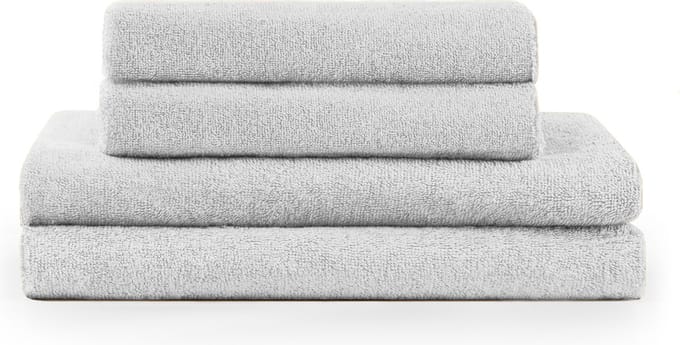 Blumtal Terry Handdoeken Set - 2 x Baddoek & 2 x Handdoek: Wit