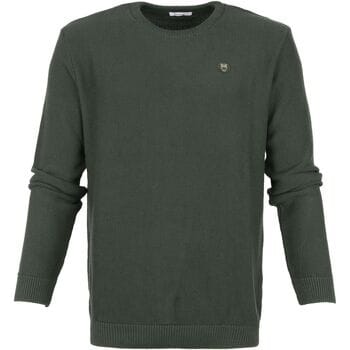 KnowledgeCotton Apparel Trui Field Donkergroen - Maat L - Heren