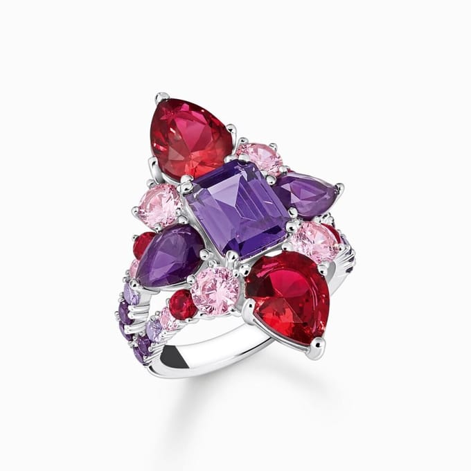 Thomas Sabo - TR2441-477-7-50 - Ring - Dames - 925er Zilver - ringmaat 50