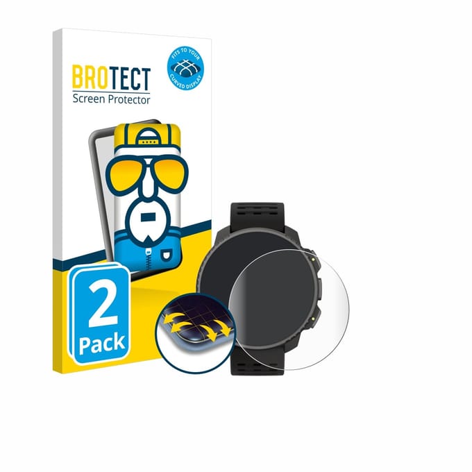 BROTECT - Screenprotector voor Suunto Vertical Solar - Folie Beschermfolie transparant volledig dekking - 2 Stuks