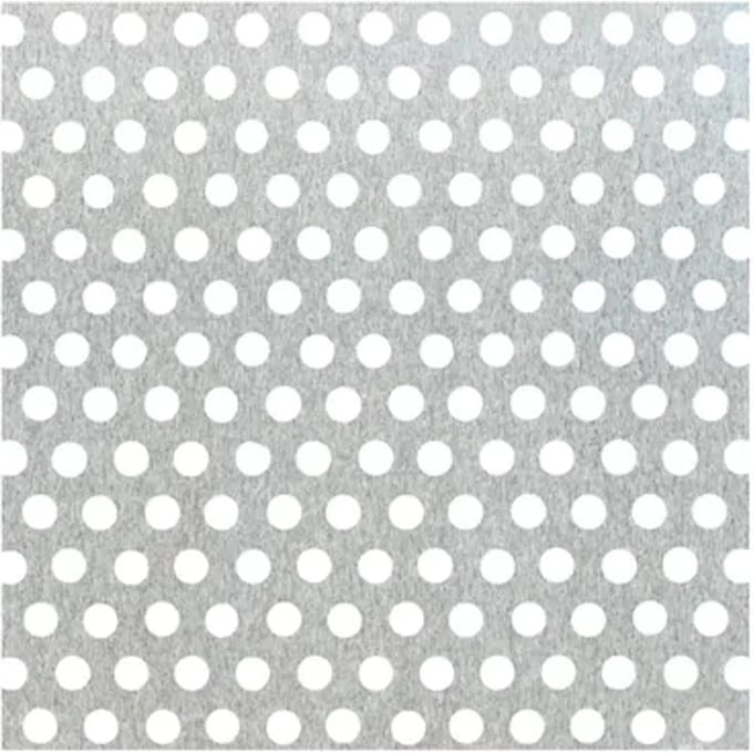 Alberts Geperforeerde Plaat - Aluminium - Natuur - Ronde Perforatie - 250x500x0,8mm