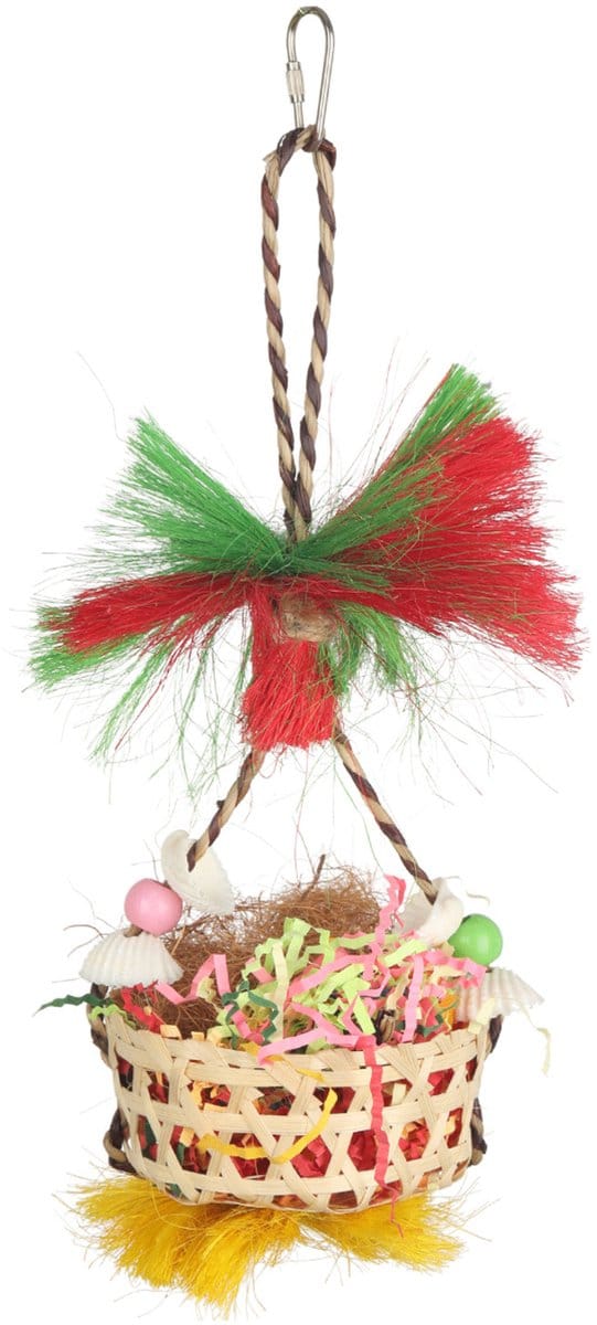 Adori Single Foraging Basket - Vogelspeelgoed - 33x16x12 cm Multi-Color