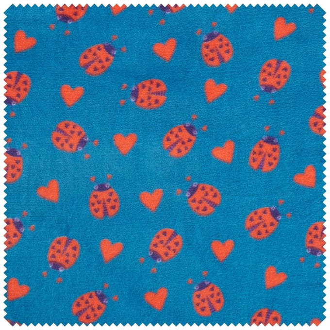 Fleece stof "Ladybug"