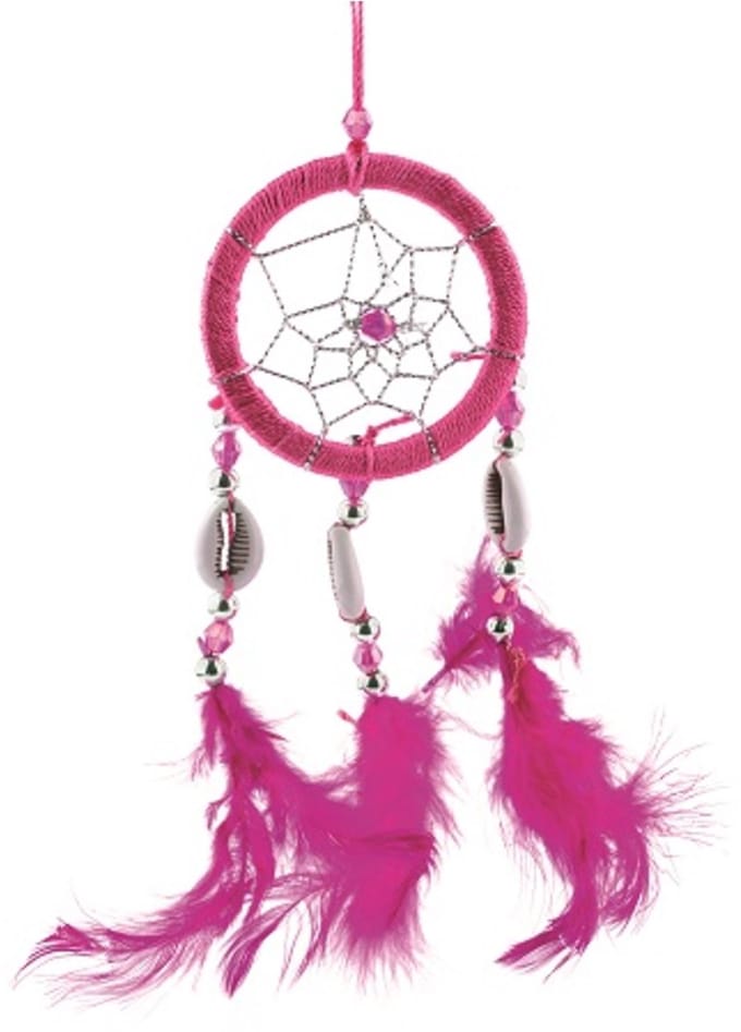 Dromenvanger 5 cm, roze schelpjes