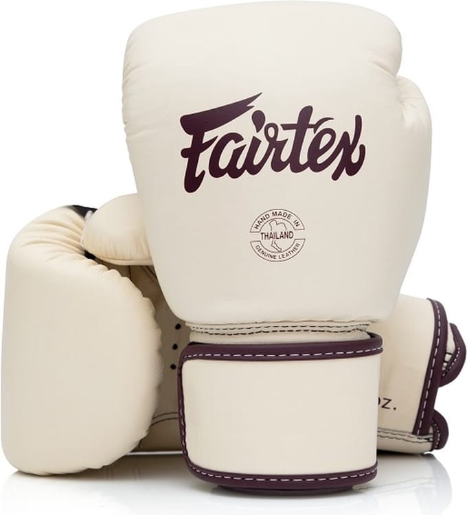 Fairtex BGV16 Bokshandschoenen - Echt Leer - Khaki 12 oz