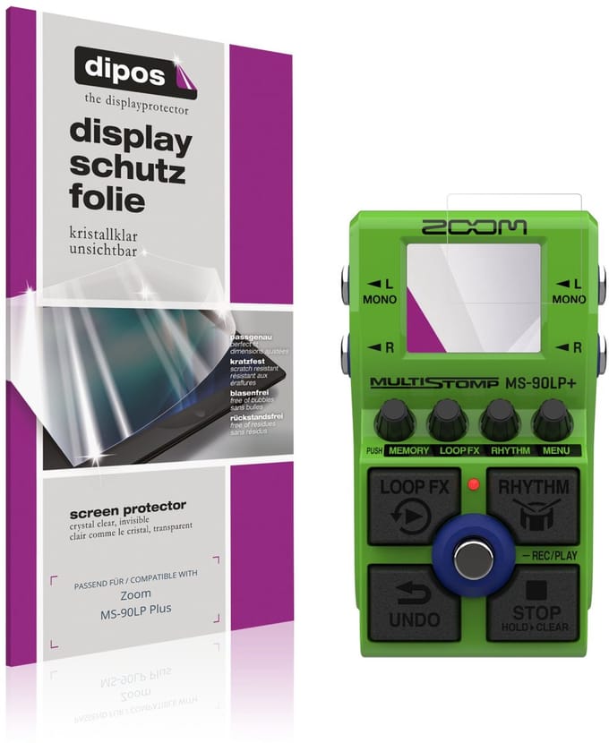 dipos – 2x Beschermfolie geschikt voor Zoom MS-90LP Plus | Krasbestendige & heldere Screenprotector Ultra-Thin
