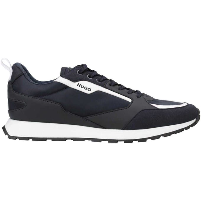 Hugo Mann Icelin Leren Sneakers (Marineblauw)