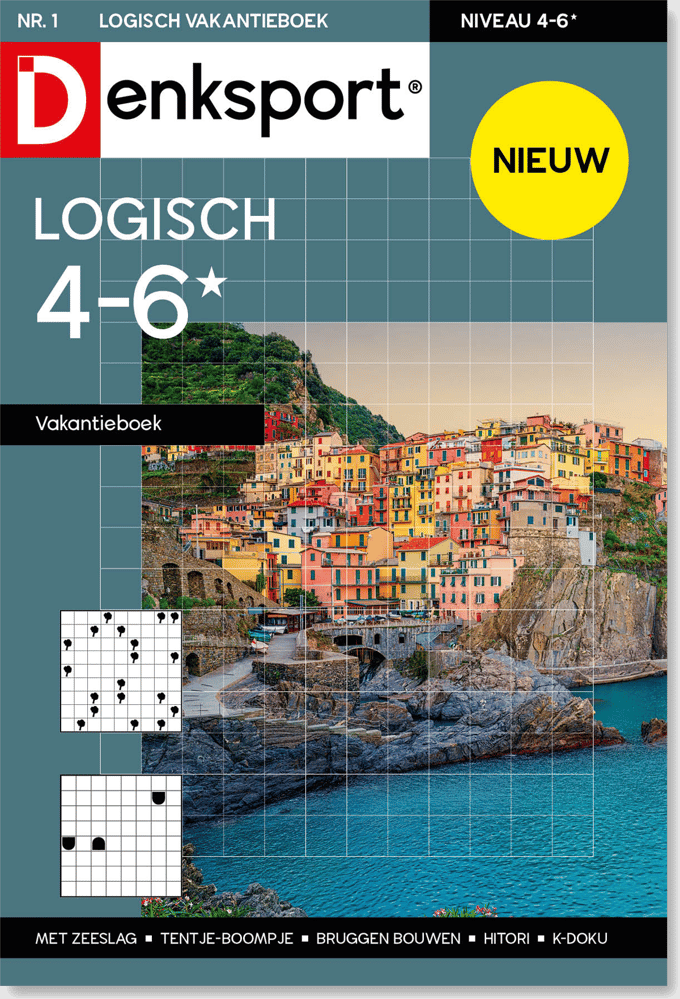 Denksport Puzzelboek - Logisch 4-6* vakantieboek, editie 1