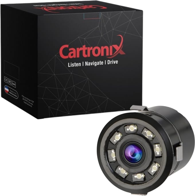 Cartronix RV-340 PRO Achteruitrijcamera | Universeel | Bumper | 8 LED