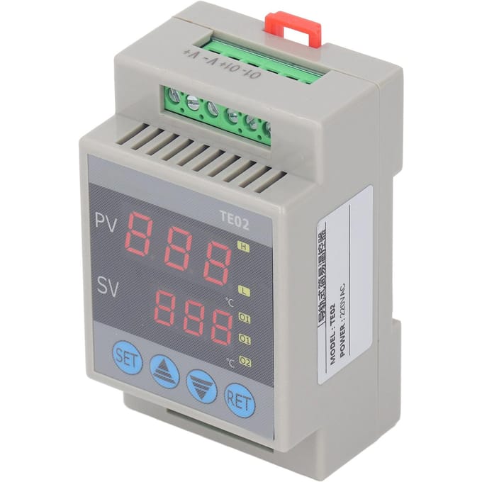 220VAC DIN-rail Micro Temperatuurregelaar Hoge Nauwkeurigheid ?50 graden Celsius tot 120 graden Celsius Digitale Display Thermostaat white