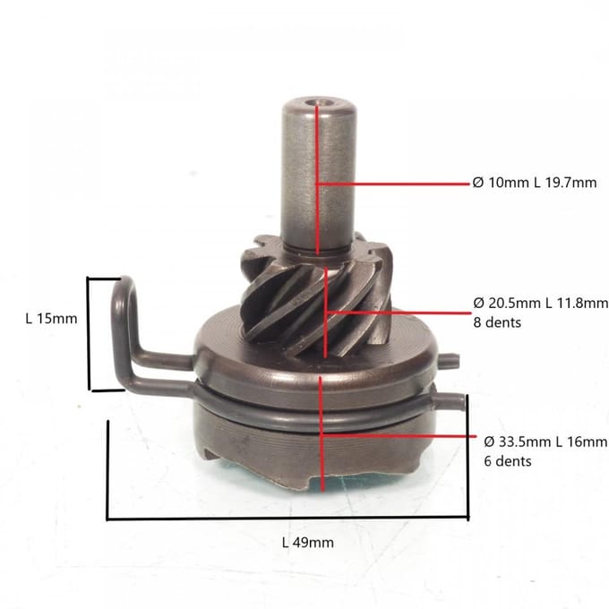 Rocher noix de kick Sifam pour scooter Chinois GY6 Neuf