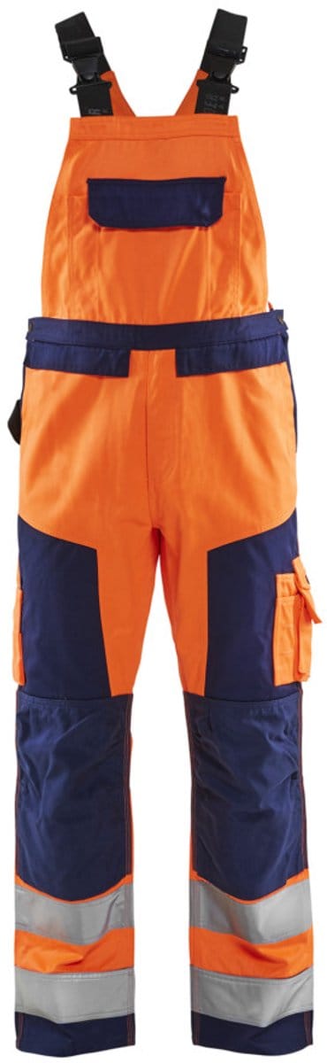 Blaklader Bretelbroek High Vis 2660-1811 - High Vis Oranje/Marineblauw - C54