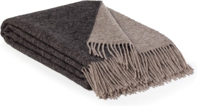 MoST - Plaid Onyx - Nieuw-Zeelandse wol - 130 x 190 cm - grijs