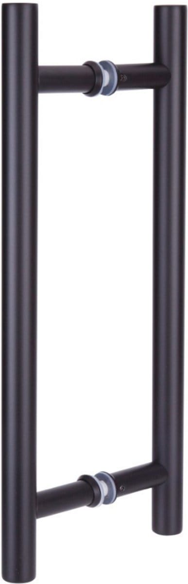 Deurgreep - Rond - Mat zwart - 600x25x500