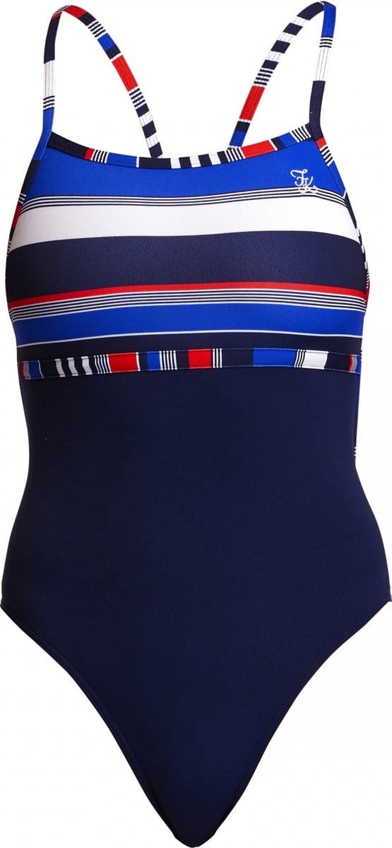 Old Spice - hoog uitgesneden Single strap one piece - Dames | Funkita