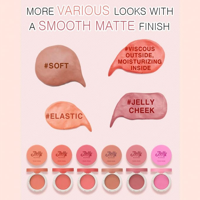 Holika Holika - Jelly Dough Blusher - AD02 Grapefruit Jelly - Make-up Blush