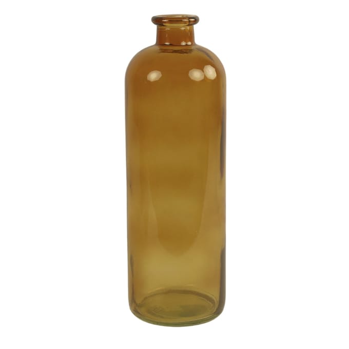 Decoratieve fles Egan | Glas | Okergeel | 10 x 33 cm