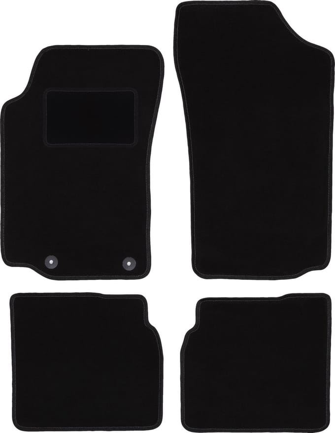 Zwarte veloursmatten voor: Peugeot 306 cabrio (1993-2001)