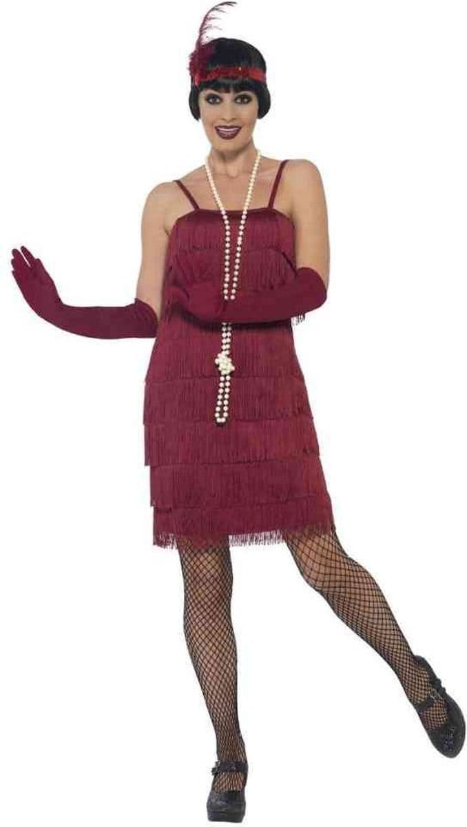 Smiffys - Flapper Kostuum - M - Rood