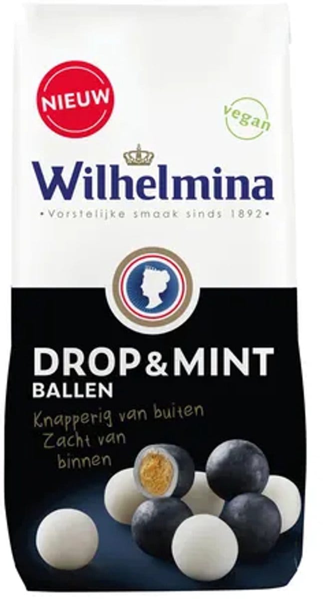 Wilhelmina Drop & Mint Ballen Vegan Zak (10x200gr)