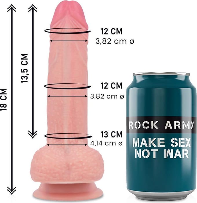 ROCK ARMY | Rockarmy Liquid Silicone Premium Mustang Realistic 18cm