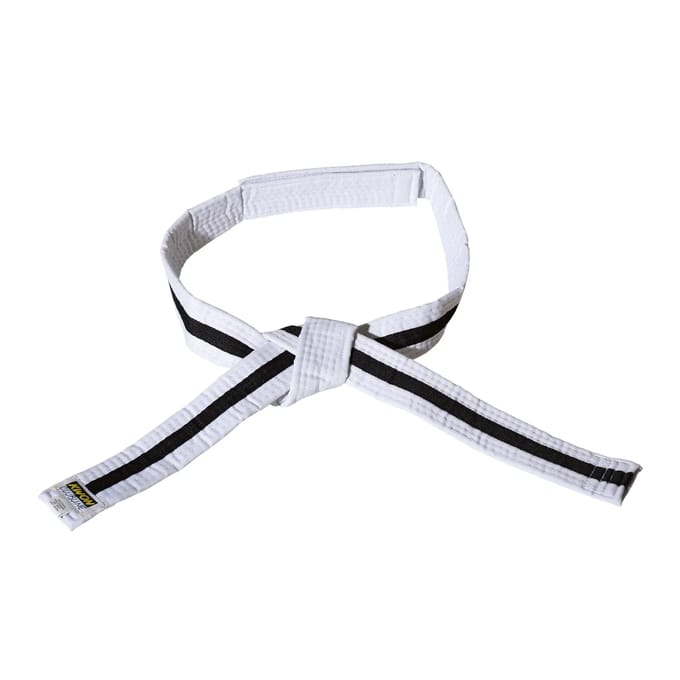 Wit/zwart/wit klittenband riem budō kind Kwon