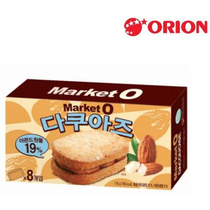 Orion Market O Dacquoise 176g/8 stuks (1 STUK) 1PCS brown