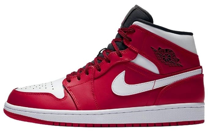 Jordan 1 Mid Chicago 554724-605 44.5 black