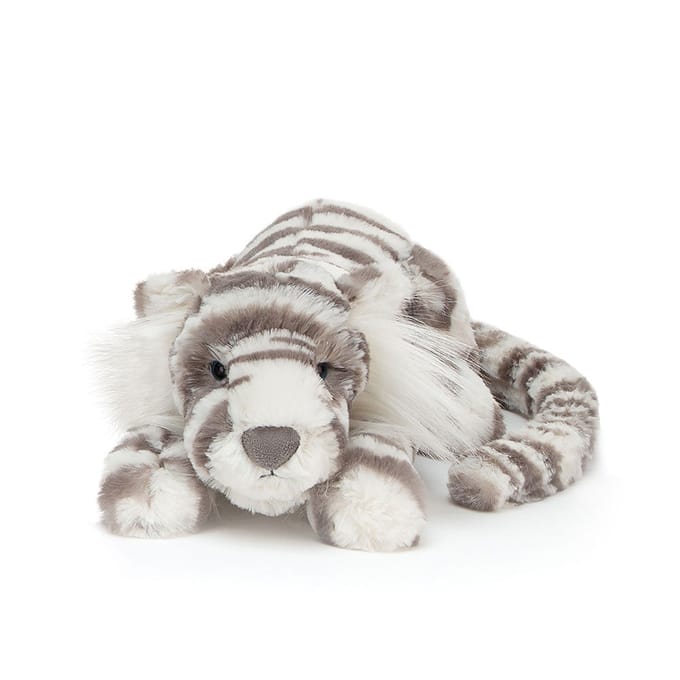 Jellycat knuffel Sacha Snow Tiger little