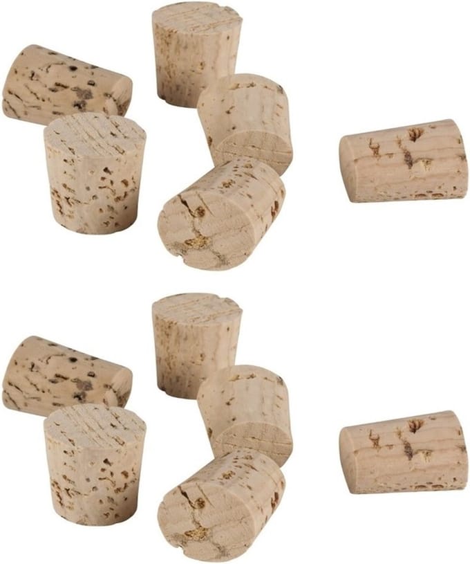 Rayher Kurken - 12x - 22 x 19 mm - hobby materialen / kurkdoppen - knutselen