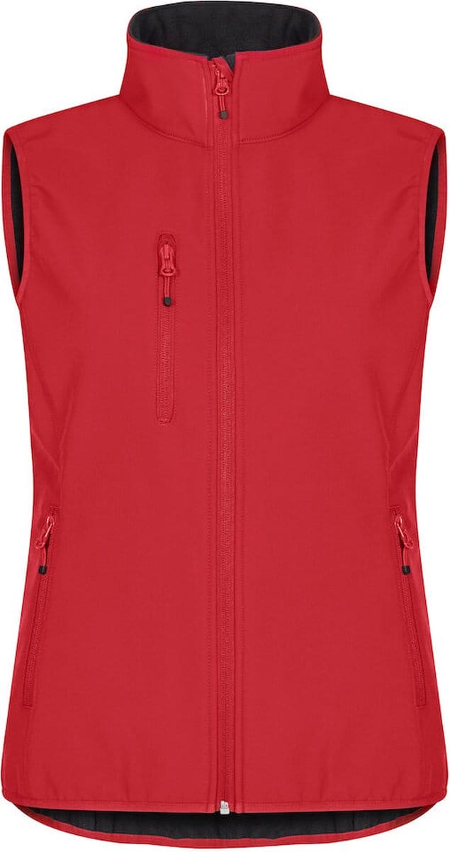 Clique Classic Softshell Vest Women 0200916 - Rood - 38/M