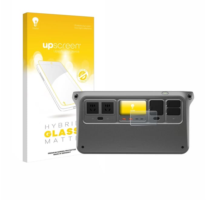 upscreen - Screenprotector voor DJI Power 1000 - Folie Beschermfolie Beschermglas matte
