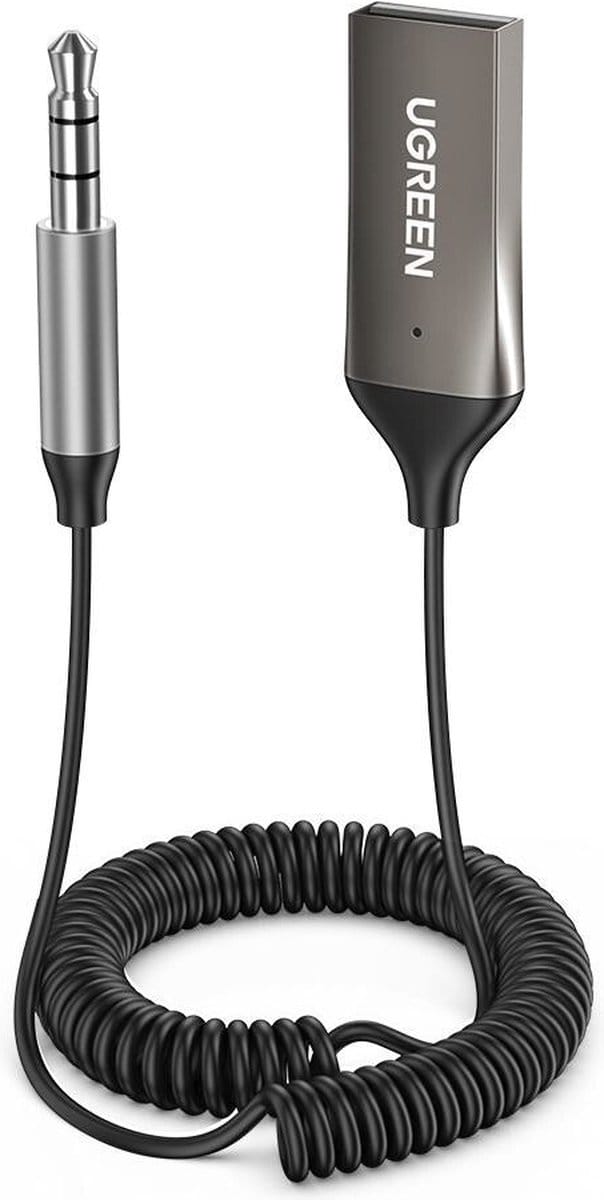 USB 2.0 naar 3.5mm jack bluetooth adapter - BT 5.0 - Ingebouwde microfoon