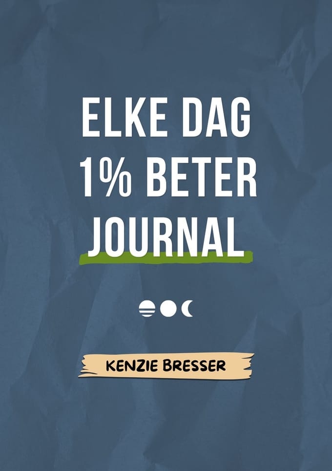 Dagboek voor volwassenen – journal notebook voor persoonlijke groei – mindset & discipline planner