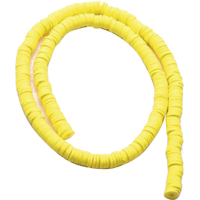 Gele Platte Polymeerklei Kralen DIY Decoratie Polymeerklei Schijfjes Kralen voor Kettingen Armbanden yellow