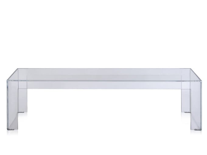 Kartell Invisible Side - bijzettafel - Hoogte 31,5 cm - glashelder