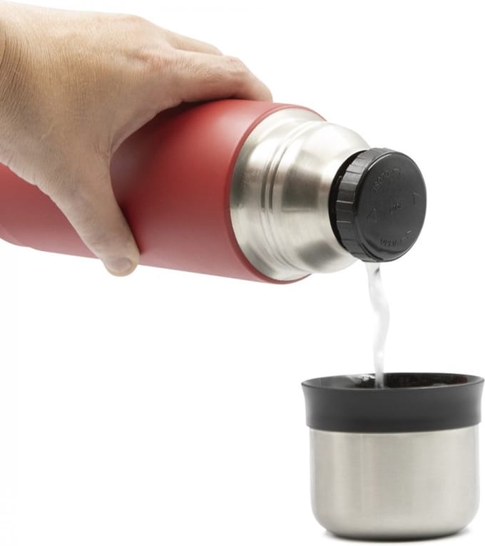 Laken thermosfles roestvrijstaal thermo bottle 0,75L - Red