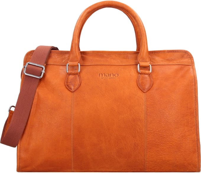mano Leren Reistas Schoudertas Don Pietro Bristol Weekender Cognac Bruine