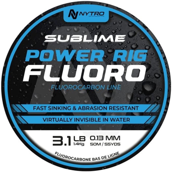 Nytro Sublime Power Rig Fluorocarbon | 50m 0.19mm