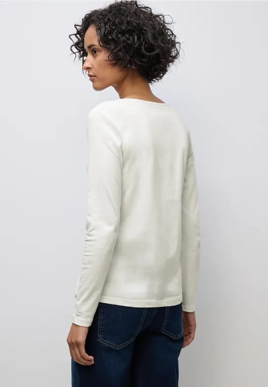 Basic shirt met lange mouwen