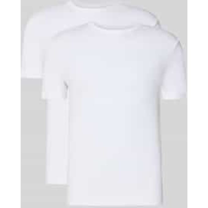 regular fit T-shirtset van puur katoen in 2-pack