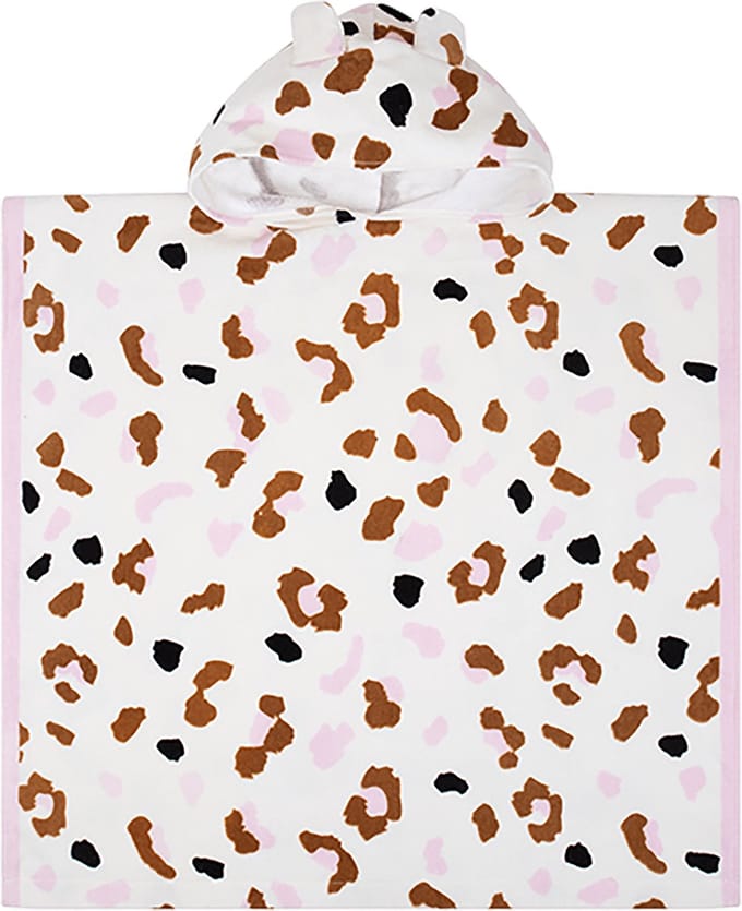 Swim Essentials - Strandponcho Offwhite Panterprint - Poncho's