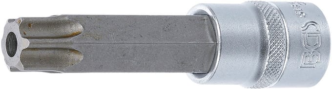 BGS Dopsleutelbit - lengte 100 mm - 1/2 - Torx met boring T80