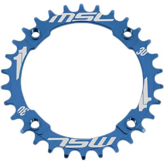 Msc Cnc Alu7075 4 Arm 104 Bcd Crxx1104 Kettingblad Blauw 32t