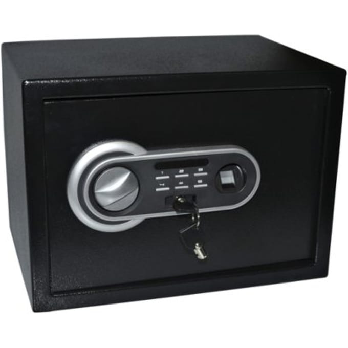 Kluis Pavo 350x250x250mm fingerprint electronisch zwart