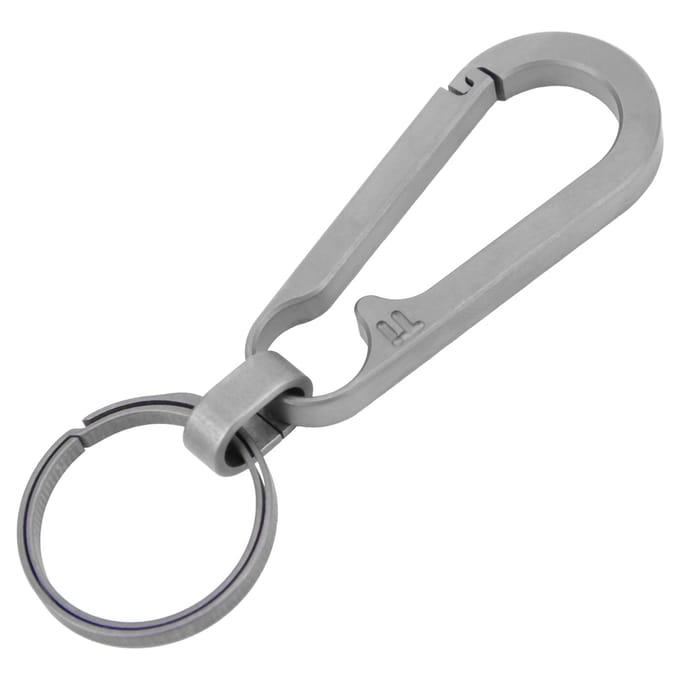 Lichtgewicht Titanium Legering Sleutelhanger Taille Hangende Sleutelhanger Buiten Klimmen SleutelhouderGrijs gray