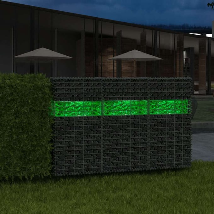 vidaXL - Gabion - stenen - 25 - kg - groen - 60-120 - mm - glas